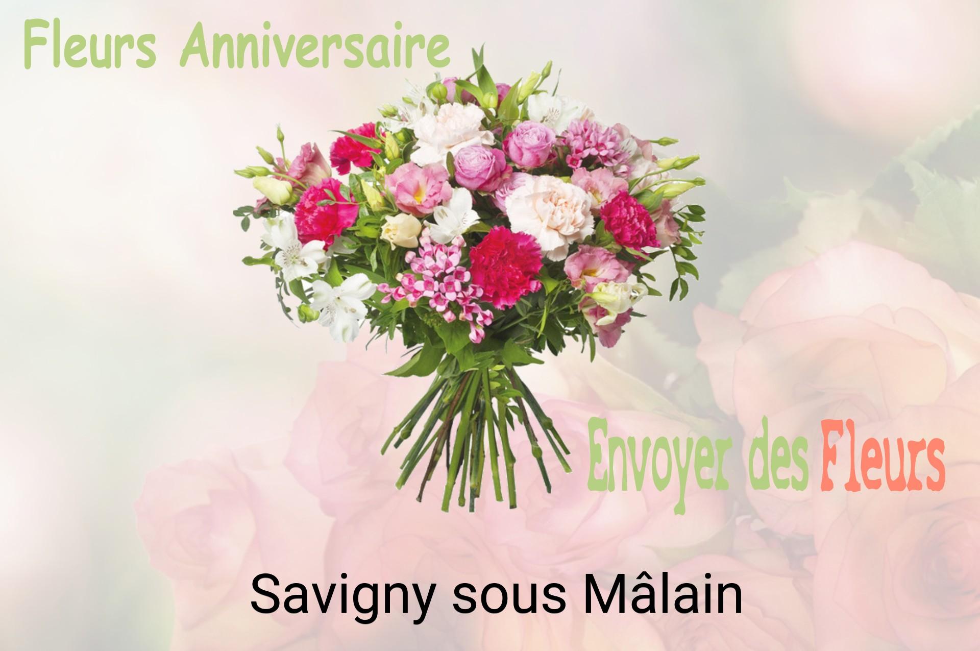 Bouquet de fleurs d’anniversaire livré à Savigny-sous-Mâlain