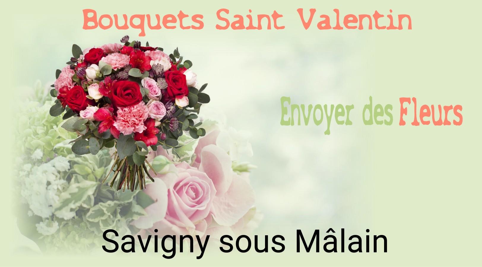 Roses de Saint-Valentin livrées à Savigny-sous-Mâlain